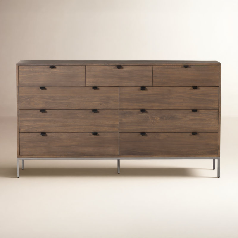Trey 9 - Drawer Dresser, Brown