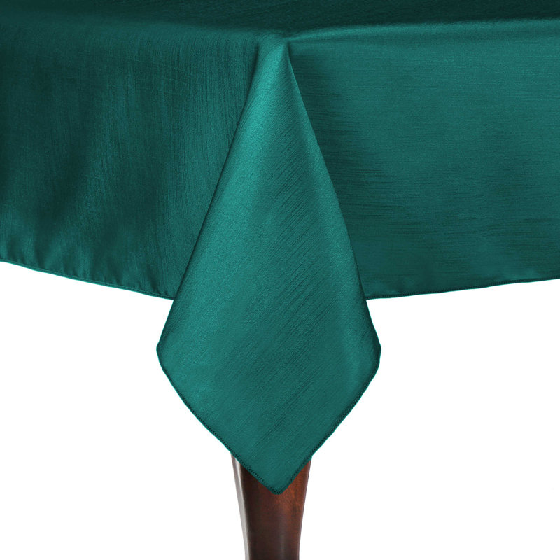 Ivory Reversible Shantung Satin Square Tablecloth