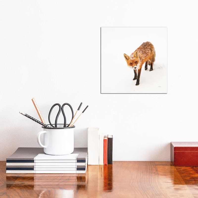 Red Fox II 1 Piece Wrapped Canvas Wall Art, 30.48 cm H x 30.48 cm W