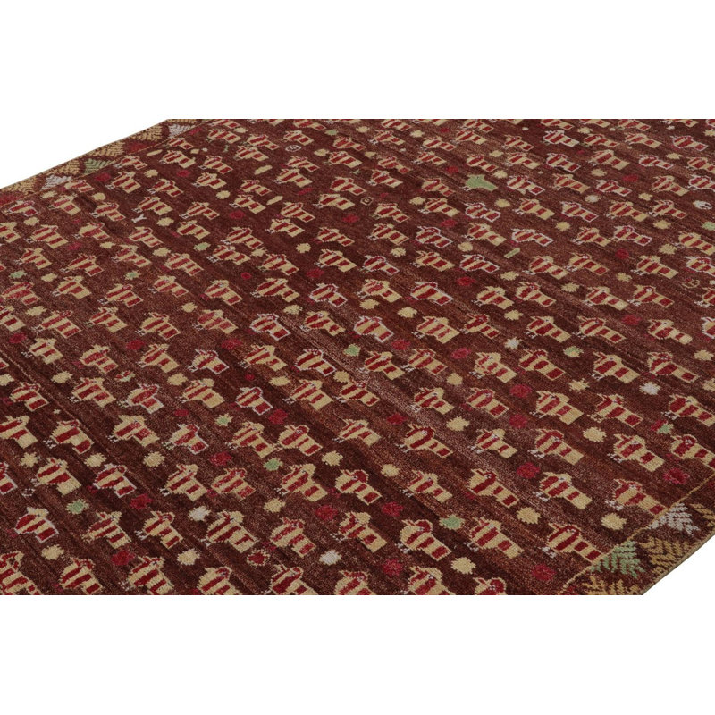 Burano Hand Knotted Wool Area Rug, Rectangle 10' x 14'