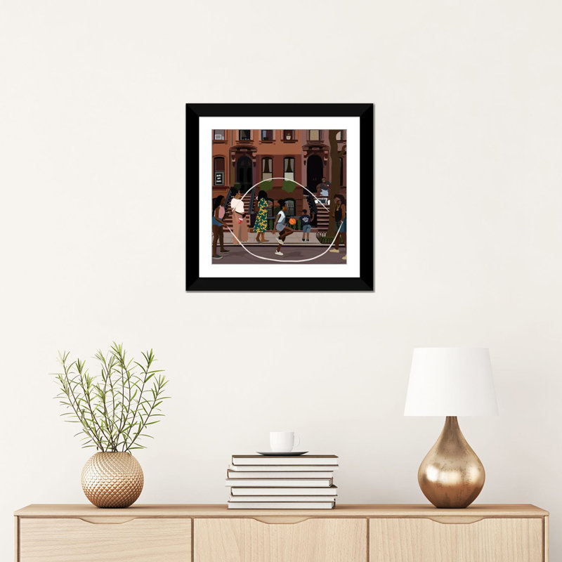 «Juneteenth» par Artpce, reproduction sur toile, Papier dans un cadre photo, H 24 po x l 24 po, Noir