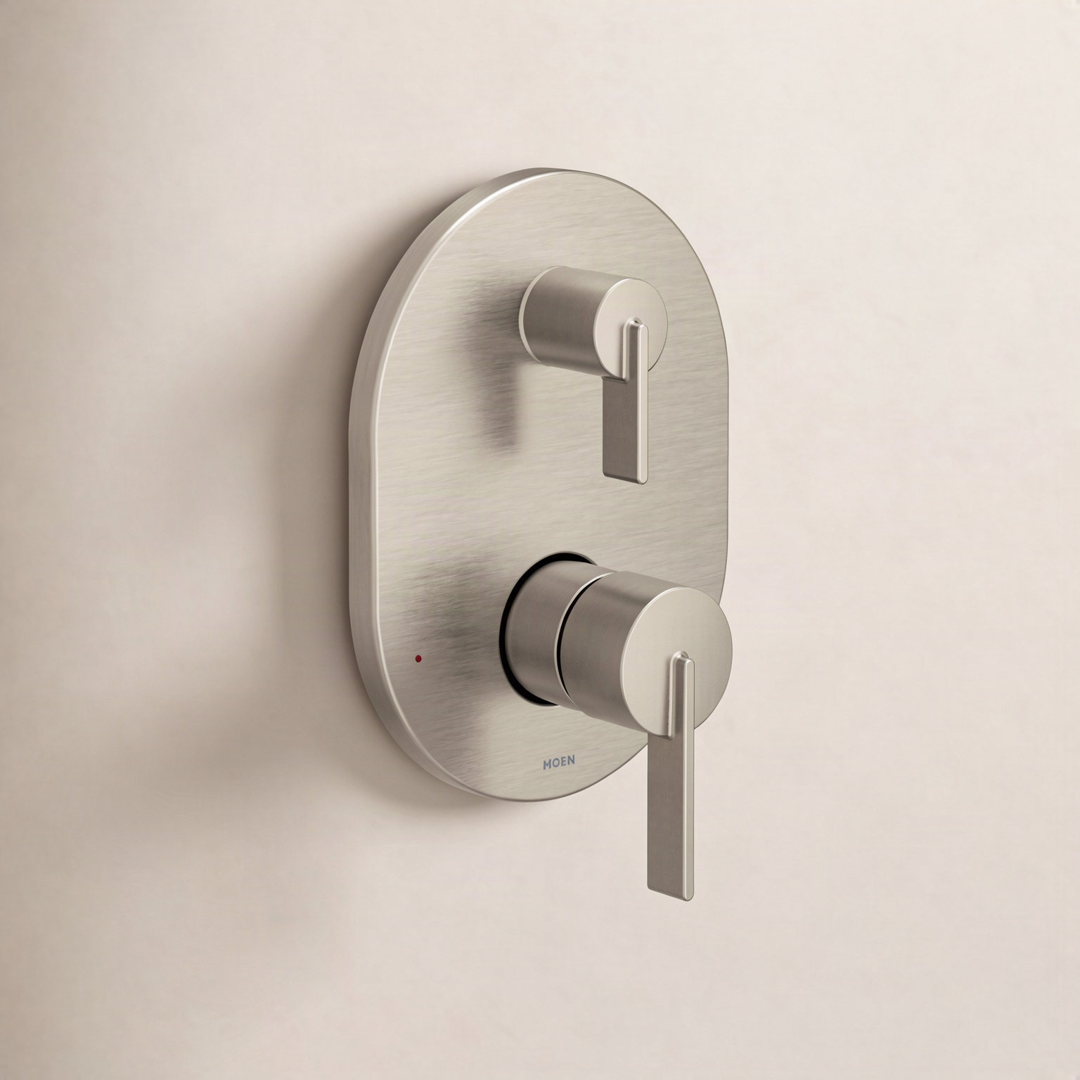 Cia M-CORE Transfer Valve Trim, Brushed Nickel