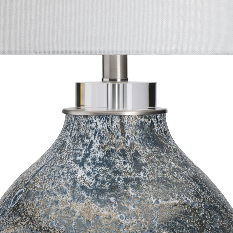 Lampe de table en verre