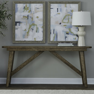  Gertraute Sofa Table w/ Tapered Legs & Veneer Top