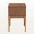 Clorid mid-century 1-drawer Nightstand in Brown Finish, 23.21'' H X 18.49'' W X 15.48'' D