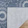 Paseo Tiaret All-Weather Flatweave Indoor/Outdoor Area Rug, Navy Blue Cream Tribal Sunburst – Patio, Deck, Porch & Poolside