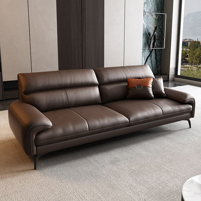 Coussin de canapé standard en similicuir, H 33,46 po x l 82,68 po x P 35,43 po