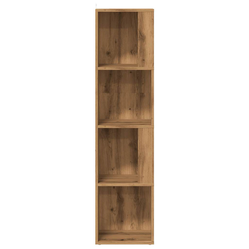 Amasya 33cm W Bookcase, (3 shelves) 132cm H x 33cm W x 33cm D, Artisan oak