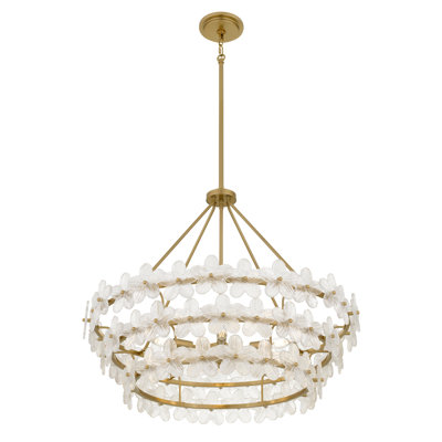 Wright 6-Light Brushed Gold Pendant Light