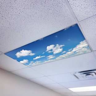 Cloud - Couvercle de lampe fluorescente magnétique pour plafonniers de classe - 2 x 4 - par Octo Lights