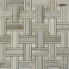 Carreau de mosaïque en marbre Calacatta