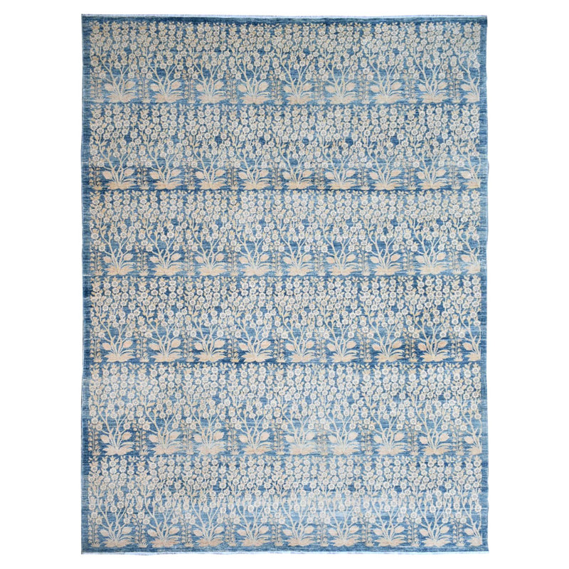 New Turkmen Afghan One-of-a-Kind Rectangle 10' X 13'11" Area Rug