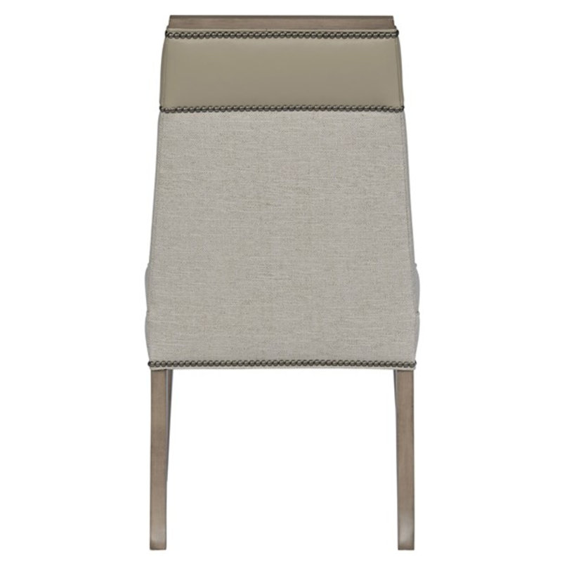 Michael Weiss Phelps Stocked Dining Side Chair, Marcus Linen/Remmy Beige, Silverthorne, Yes