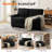 57" Wide Convertible 3-In-1 Pull Out Twin Size Sofa Bed Sleeper Futon-2026580191