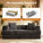 80.5" Convertible Sofa Bed With Pillows-838138903