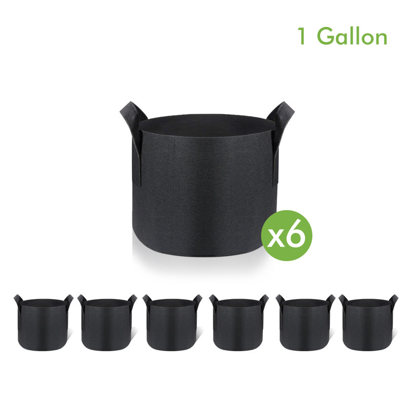 Jardinière en tissu non tissé Darkiel, H 5,91 po x l 7,09 po x P 7,09 po