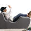 Chaise longue inclinable en mousse Zinus Lotus-49858321