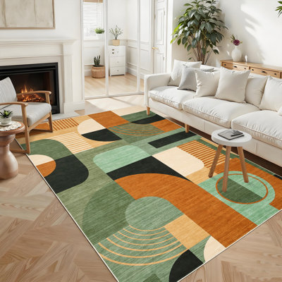 Tapis lavable à la machine Boho