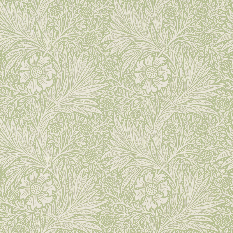 Marigold 10.05m x 52cm Matte Wallpaper Roll, Green
