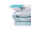 Ensemble de housse de couette en coton turquoise / blanc-1792289997