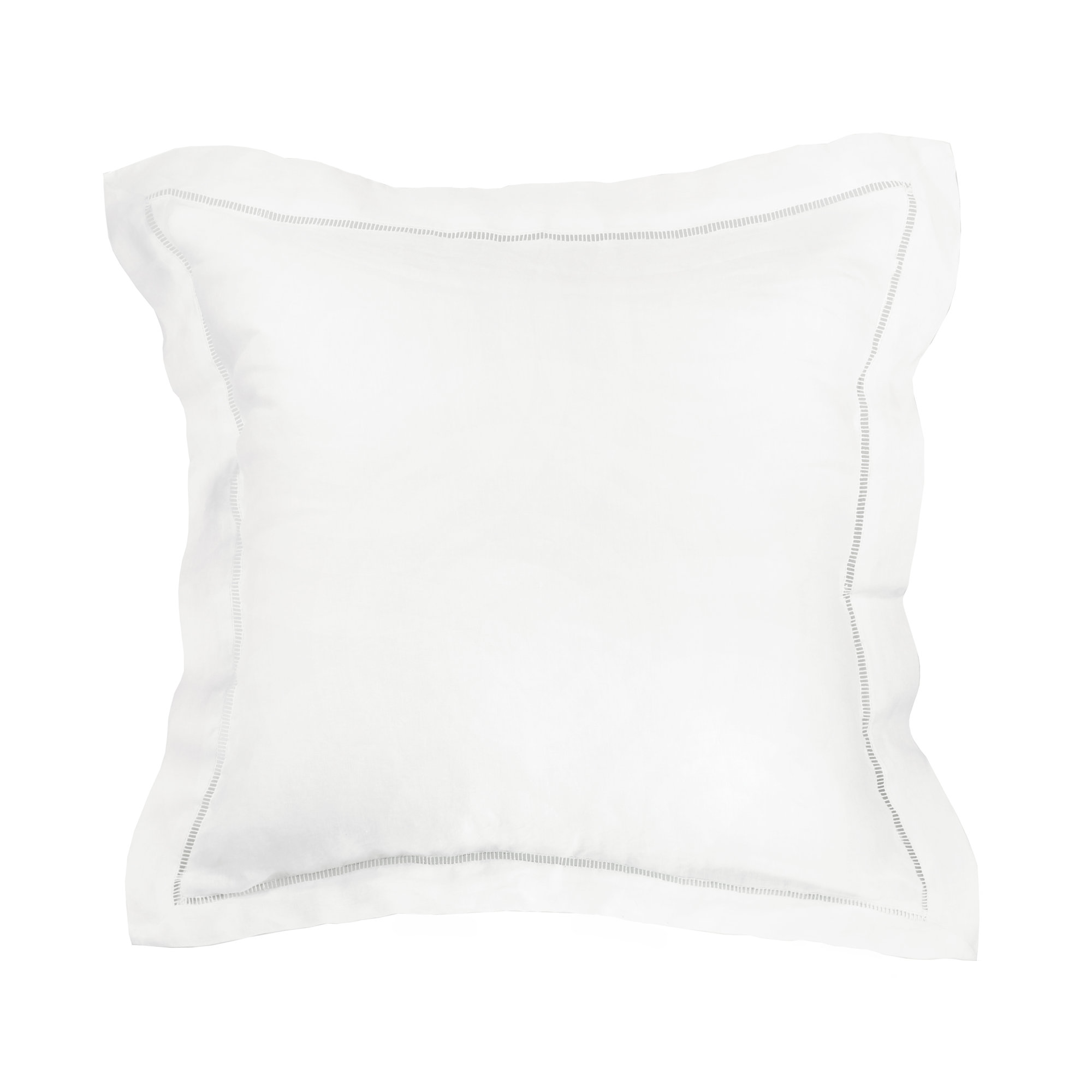 Aubria Linen Sham Set, Standard, White
