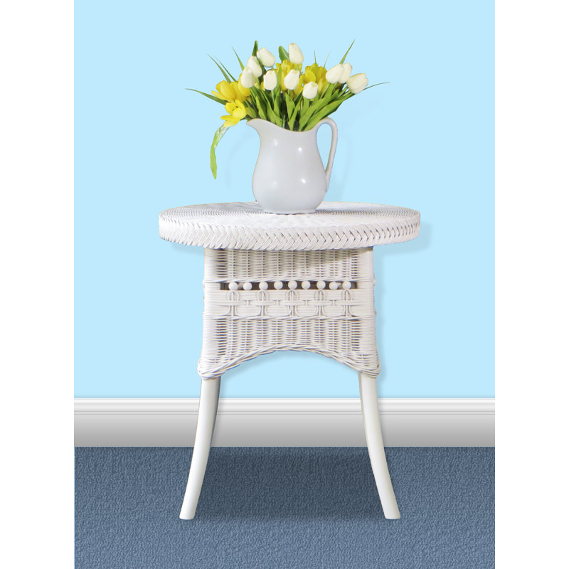 Table de bout, Blanc, 24 po