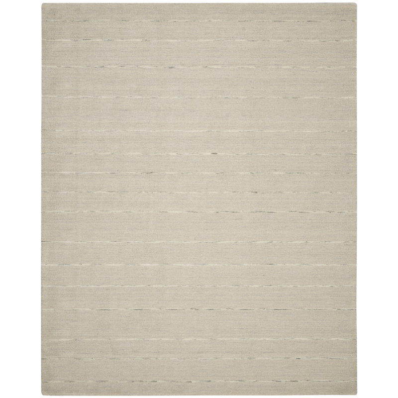 Solid Colour Hand Woven Area Rug, Rectangle 96 x 120cm