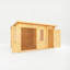 Mercia 13ft x 10ft Elite Pent Log Cabin With Side Shed (28mm)