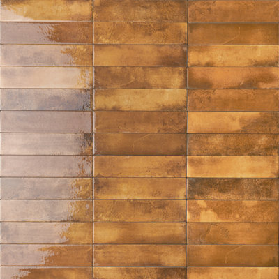 Carreau de mur en porcelaine zellige 2 "x 10" Mirage