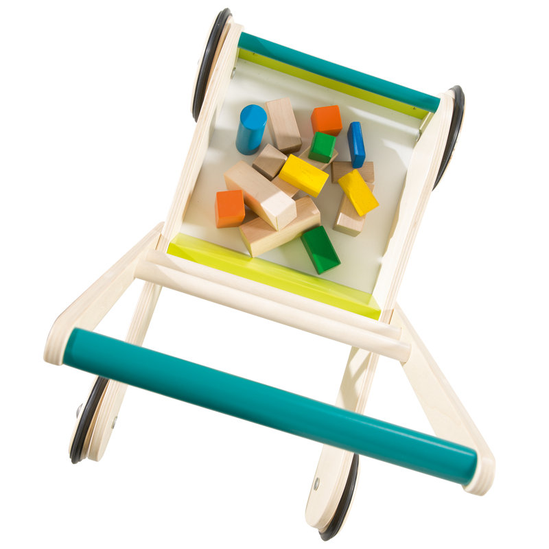 Baby walker with brake