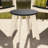 Outdoor Round 18" End Table, White-271292866