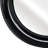 Modern Round Metal Mirror with Sleek Iron Frame and Contemporary Decorative Design for Stylish Accent Decor.-802295892