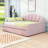 Tamez Full Wooden Daybed Frame with Shall Shaped Backrest and Trundle-1307928557