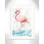 Beanca «Flamingo Splash», impression encadrée