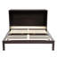 Grand lit escamotable, armoire-lit en bois de pin avec centrale électrique et panneau de décoration en rotin-1437117527