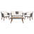 4 Piece Sofa Seating Group with Cushions-1203340612