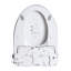 Siège de toilette Smart Bidet avec bouton latéral Siège chauffant réglable avec réglage de la température et de la pression de l'eau Bidet portatif avec nettoyage automatique des buses, veilleuse, siège seulement