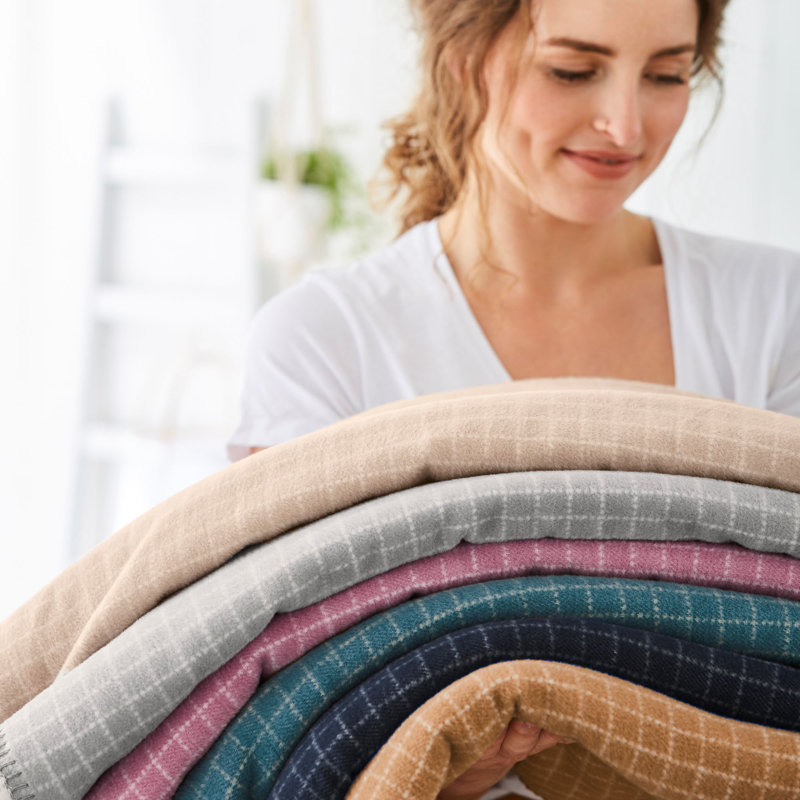 Couverture en coton, Bleu sarcelle