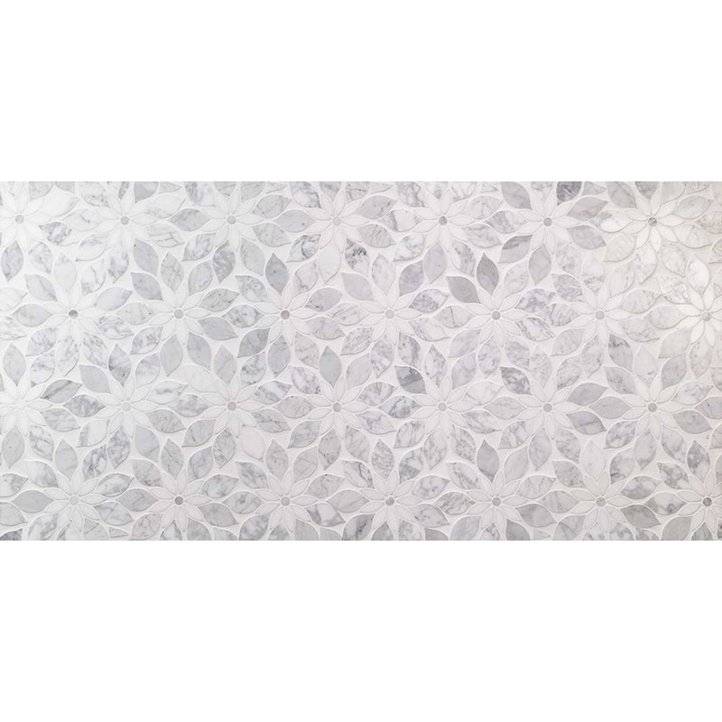 Wildflower Marble Tile, Winds Breath
