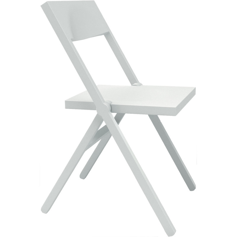 Plastic / Resin Stackable Folding Chair Folding Chair, White
