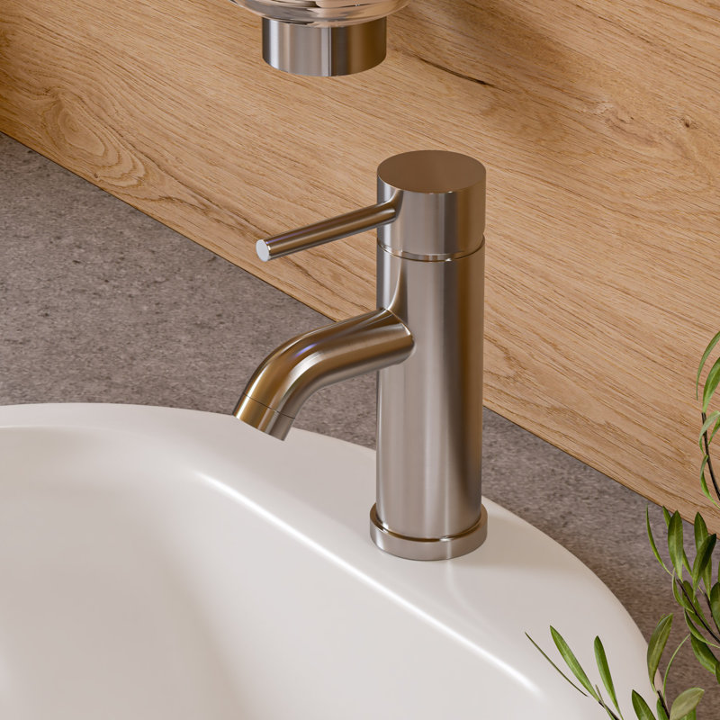 Single-handle Bathroom Faucet, Brushed Nickel