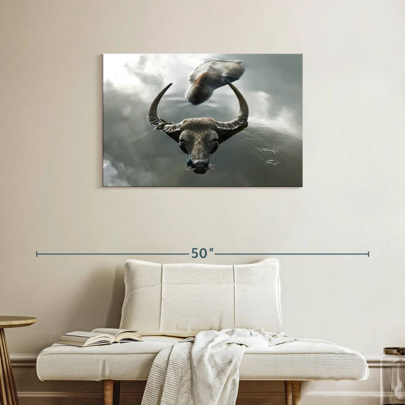 Bathing Buffalo