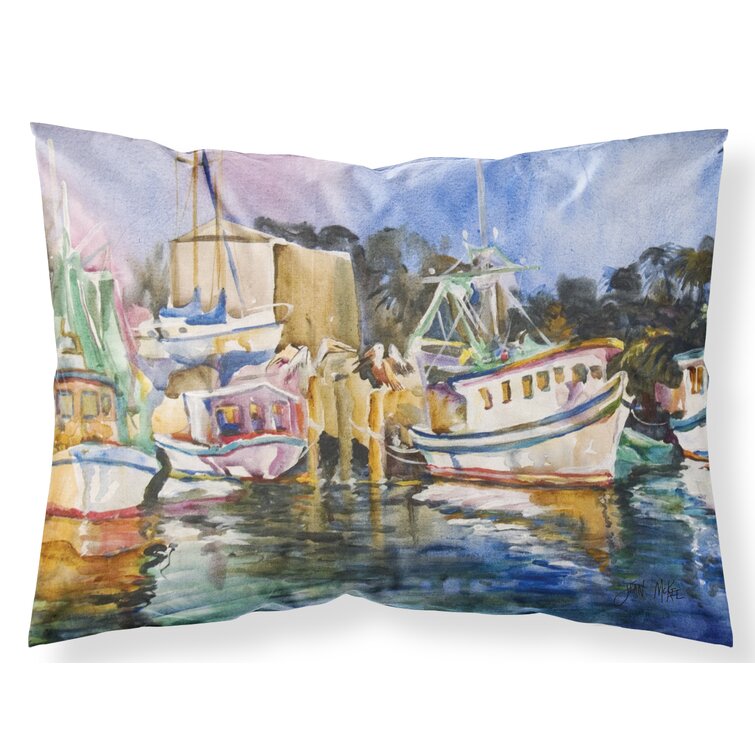 Caroline's Treasures Shrimp Boat Warehouse Microfiber 