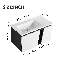 Meuble-lavabo mural 36 po, noir et blanc