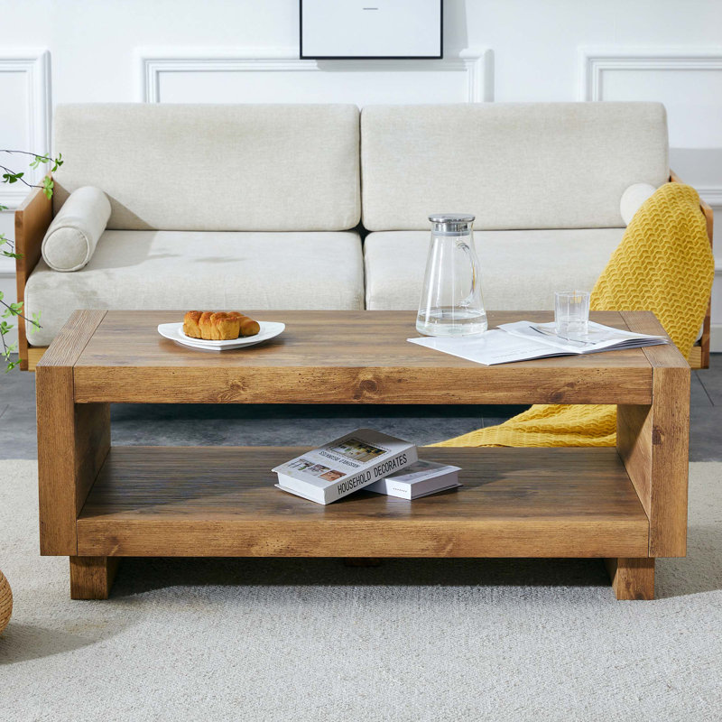 Table basse Modern, Bois naturel