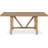 Finch Grant Dining Table, Modern Farmhouse Wood Trestle Base, Breakfast Nook Kitchen Furniture, 67" Long Rectangular Tabletop