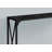Narrow Console Accent Table - Black Marble Look, Black Metal, Modern Contemporary Design For Entryway, Living Room, Or Bedroom | Gift Idea