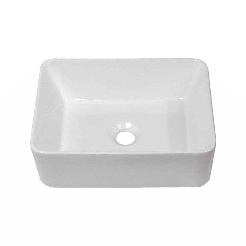 Wenty 12'' Ceramic Rectangular Bathroom Sink