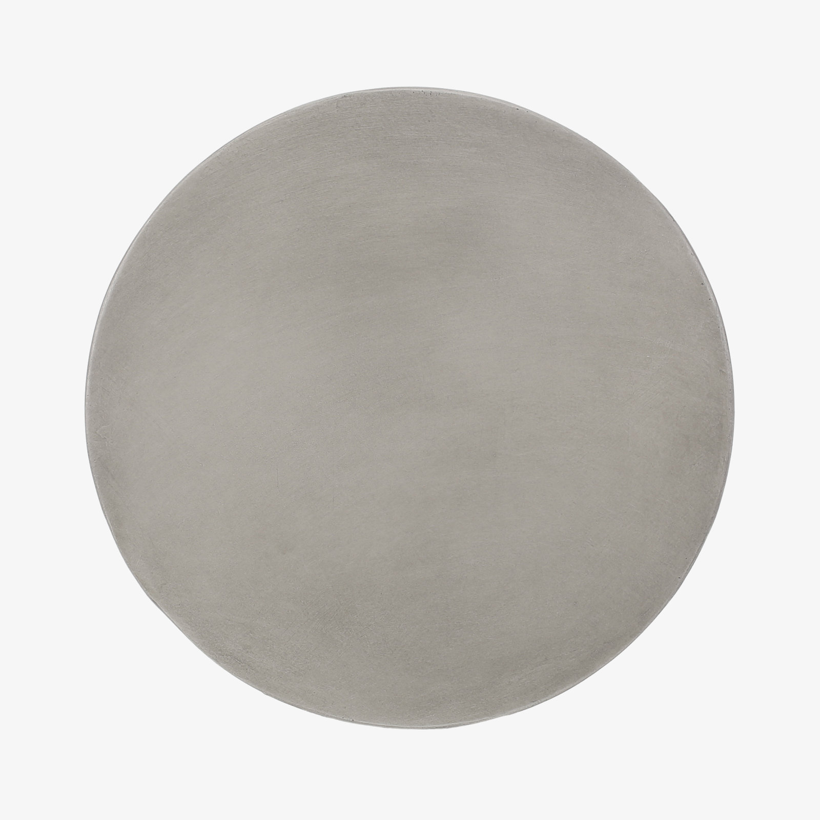 Jacqueline 18" Stone/Concrete Outdoor Side Table, Gray