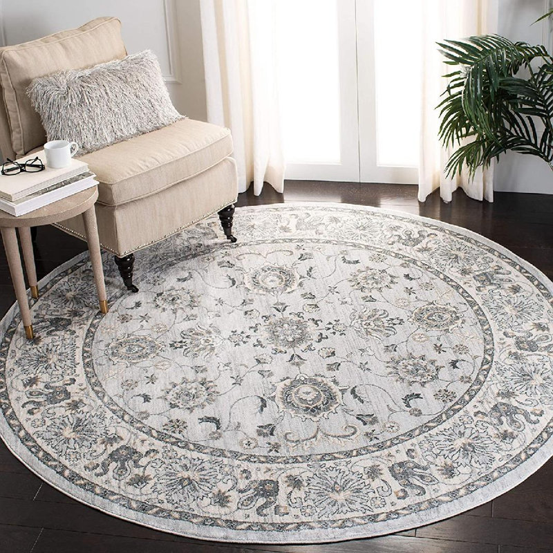 Tapis rose Aba, Rond 8 pi